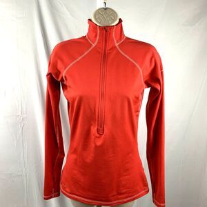 Nike Pro Womens 1/2 Zip Pullover Dri-Fit Jacket in Coral Size Small